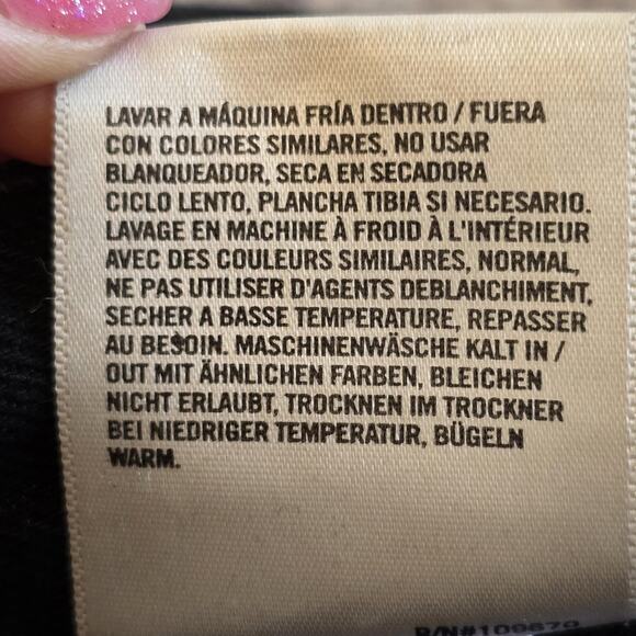 AGOLDE Jeans Womens 28 Black Cherie High Rise Straight Raw Hem Made USA Zip Fly - Picture 5 of 11